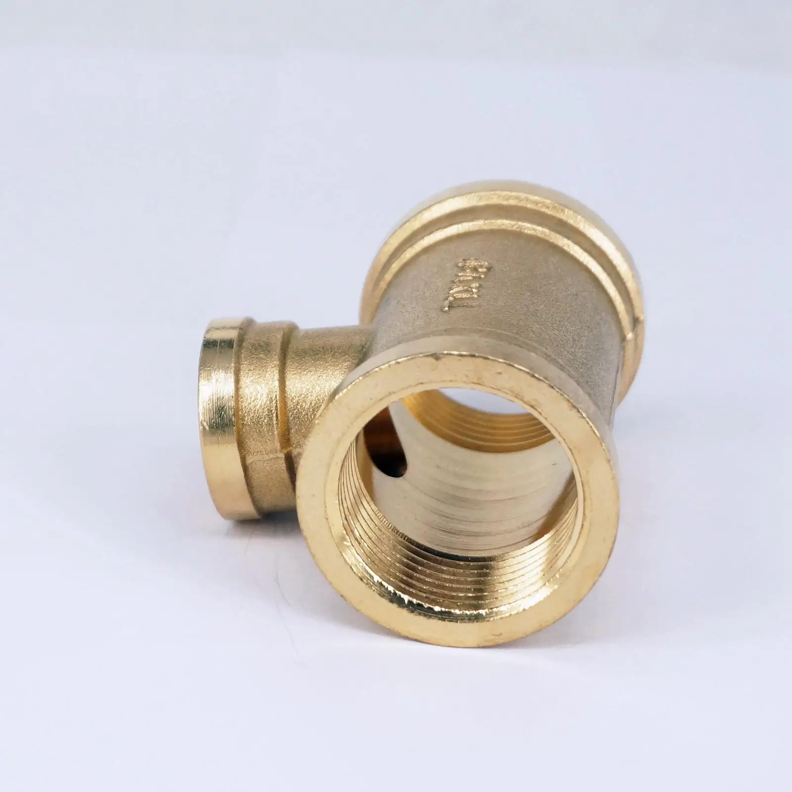 Tee 3 Way Brass fitting Reducing Connector 1" Female BSP Thread x 1/2" Female BSP Thread x 1" Female BSP Thread Plumbing
