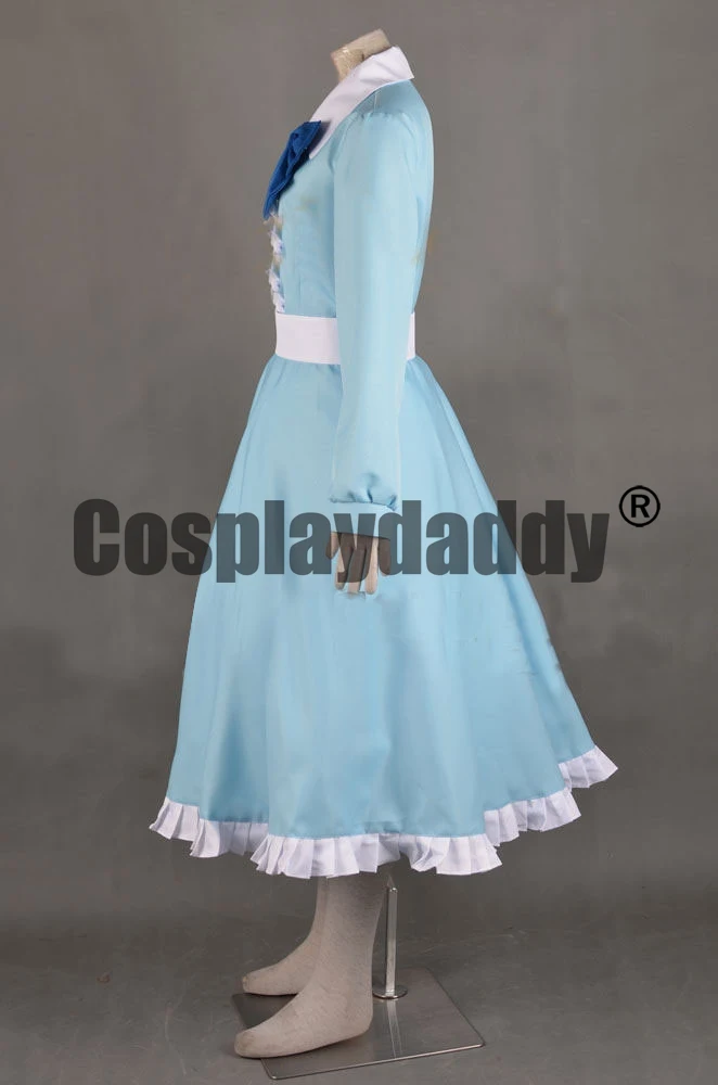 When Marnie Was There Omoide no Marnie Blue Dress Cosplay Costume F006