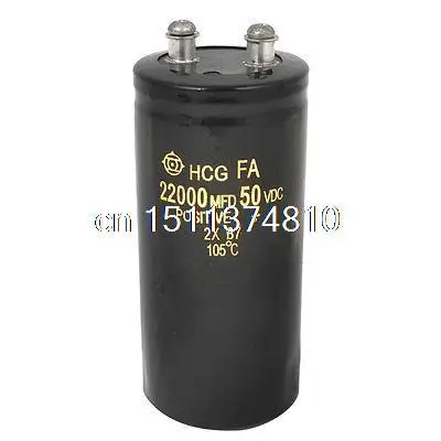 Screw Terminal Metal Can Aluminium Electrolytic Capacitor 22000uF 50V 105C Temp