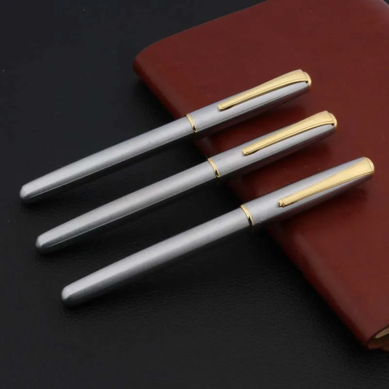 UFFICIO penna studente classico ALA Sung In acciaio Inox Roller Penna