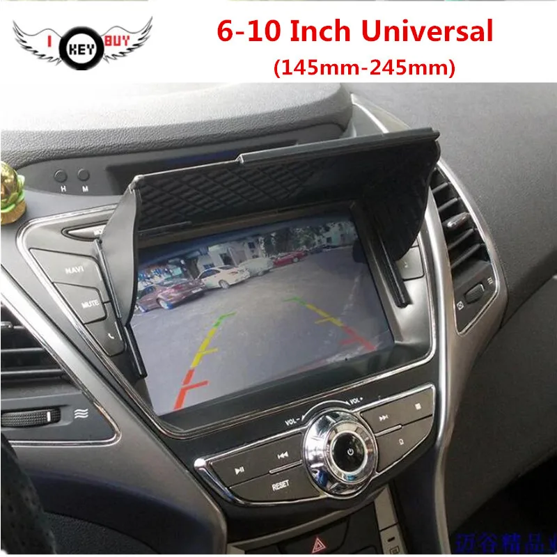 Free Shipping 6-10 Inch Car GPS Navigation Sun Visor Sunshade Cover Barrier Double-sided Self-adhesive Tape Universal