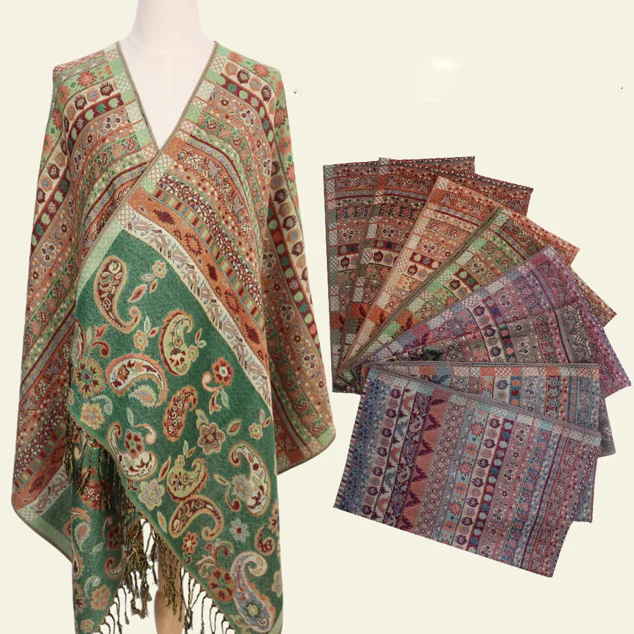 Paisley Tippet From India Winter Scarf Ethnic Scarves Fashion Stole Cotton Indian Echarpe 190*70cm