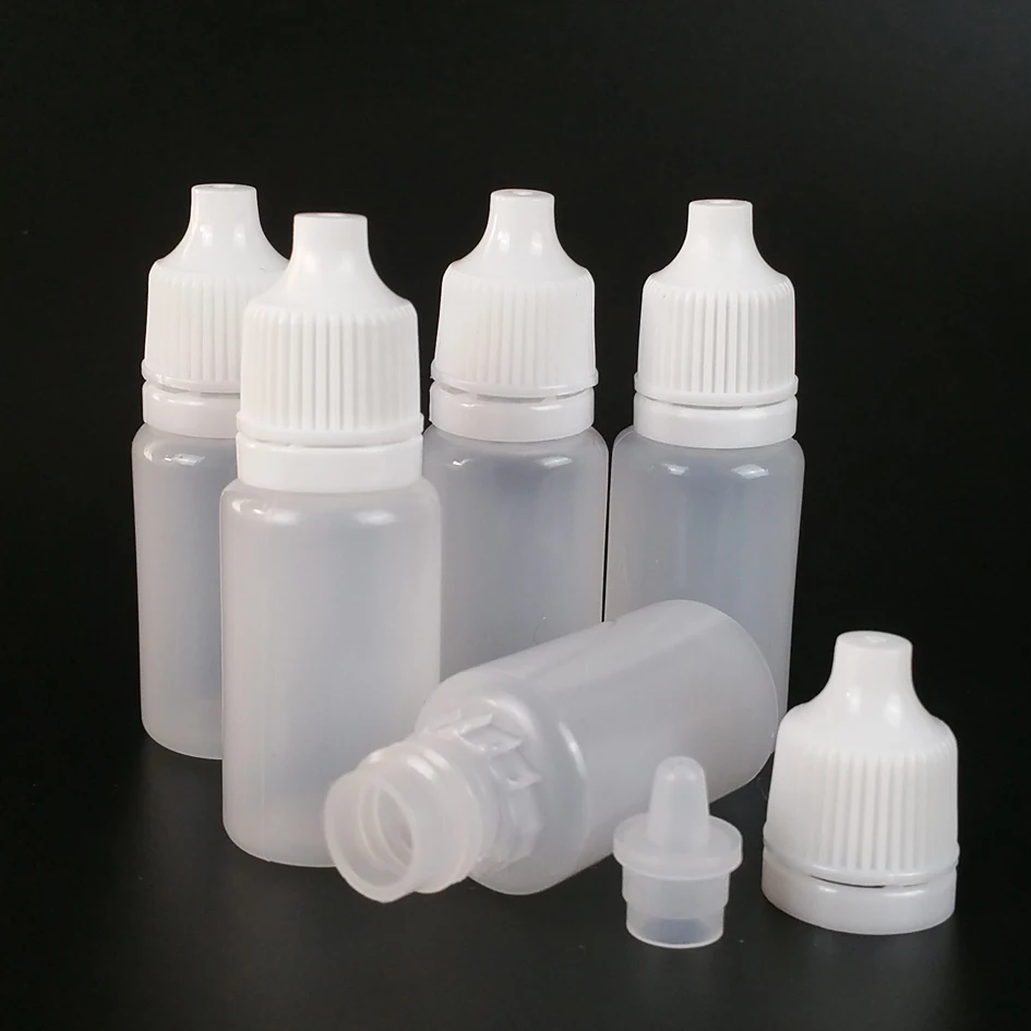 2ml 3ml 5ml 10ml 15ml 20ml 30ml 50ml Dropper Bottles 100pcs/lot PE material Empty Plastic Squeezable  Eye Liquid Dropper