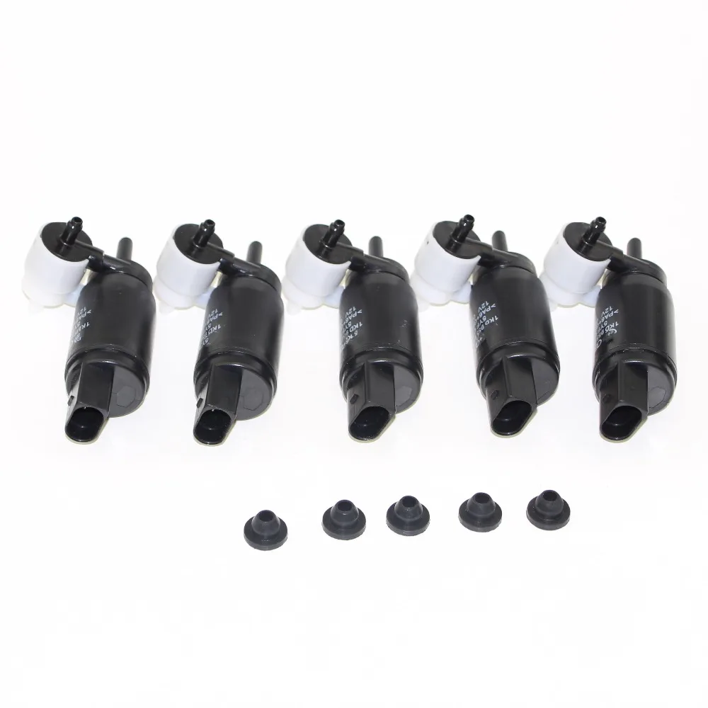 5PCS Windshield Wiper Washer Water Pump Motor for VW Polo Touran Tiguan Octavia Passat B7 Golf Jetta MK6 MK7 1KD 955 651 A