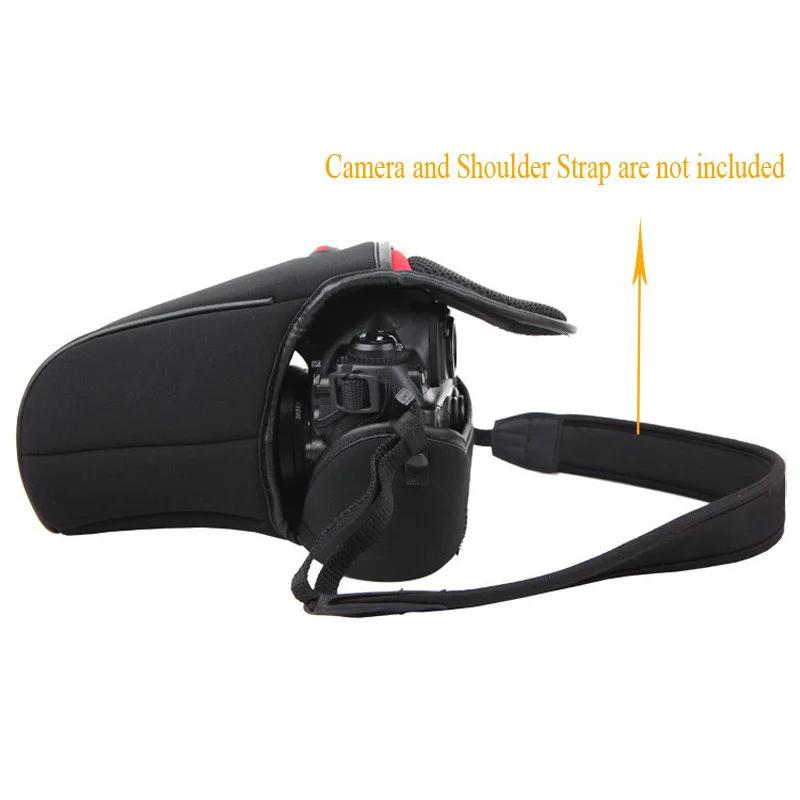 portable Neoprene Camera Cover Case for Canon EOS 60D 70D 80D 18-200 18-135mm 24-105mm Lens protective pouch bag