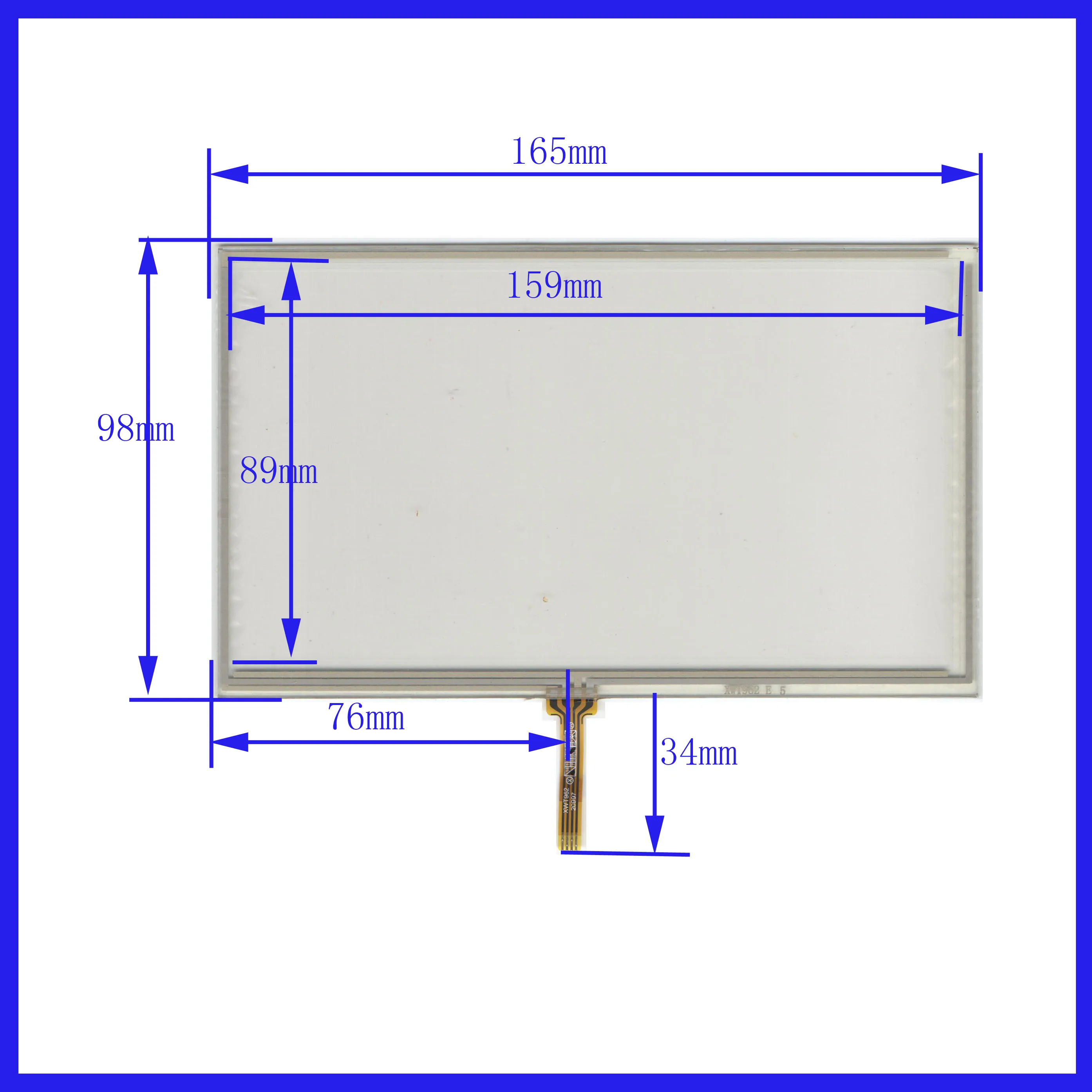 

wholesale 10PCS/LOT 165*97mm 7inch resistance screen 165mm*97mm for GPS CAR this is compatible welding type