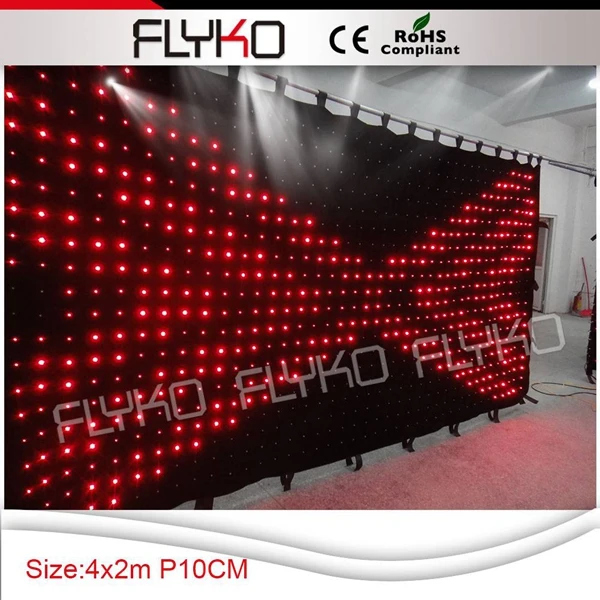 p10 4x2m china suppliers  flexible backdrop star cloth led lights