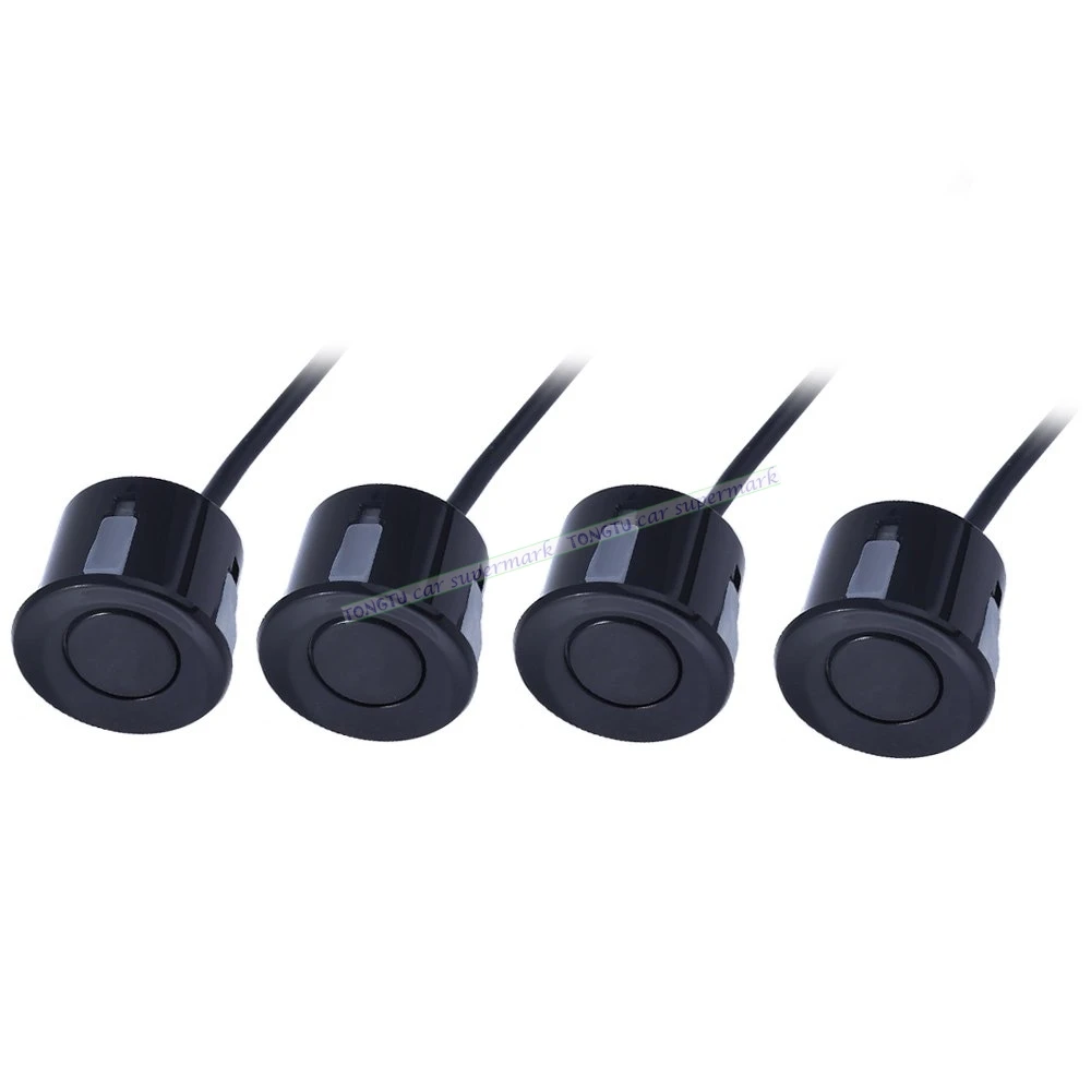 

4 Sensors Buzzer No Drill Hole Saw 22mm Car Parking Sensor Kit Reverse Radar Sound Alert Indicator System