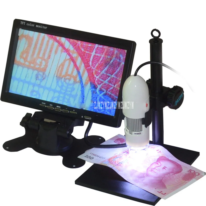 New Arrival Digital Microscope TV Output High Definition Video Microscope Electronic Magnifier 25-400 times(manually adjustable)