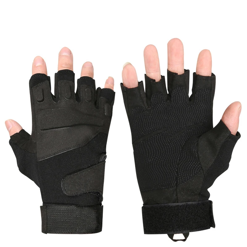 Military Tactics Combat Air Gun Fitness Half Finger Gloves Outdoor Sports Riding Gloves Mountain Climbing Wear Sunscreen Gloves