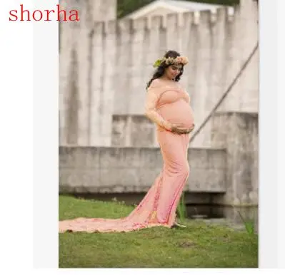 

New beautiful Pregnant Mother Dress Maternity Photography Props Women Pregnancy Clothes Lace Dress For Pregnant Photo Clothing