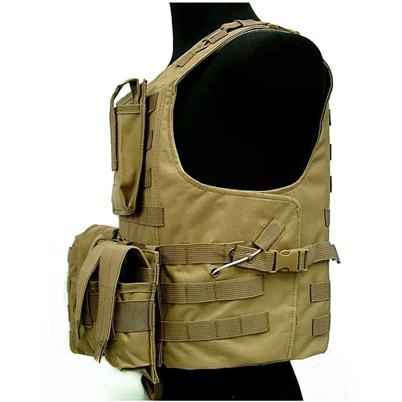 Chaleco táctico Ciras MOLLE portador de placas Airsoft y caza