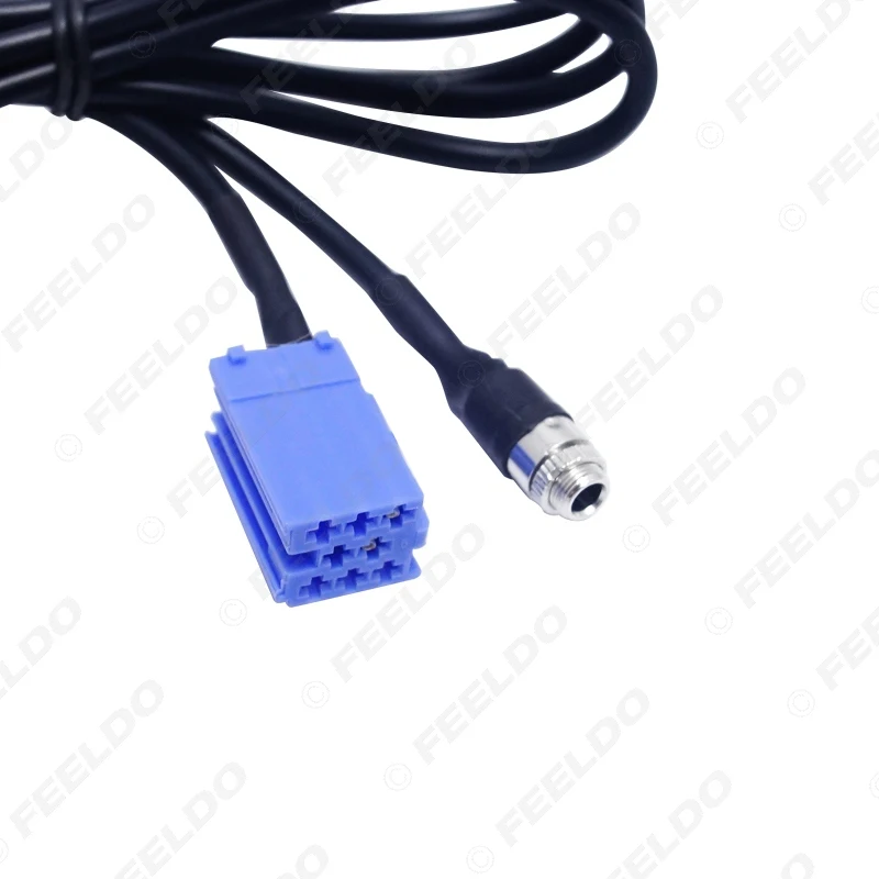 FEELDO 1Pc Aux Cable Adapter Female 3.5MM Jack Radio Blaupunkt CD Player Cable For AUDI VW Passat Polo Bora #MX2858