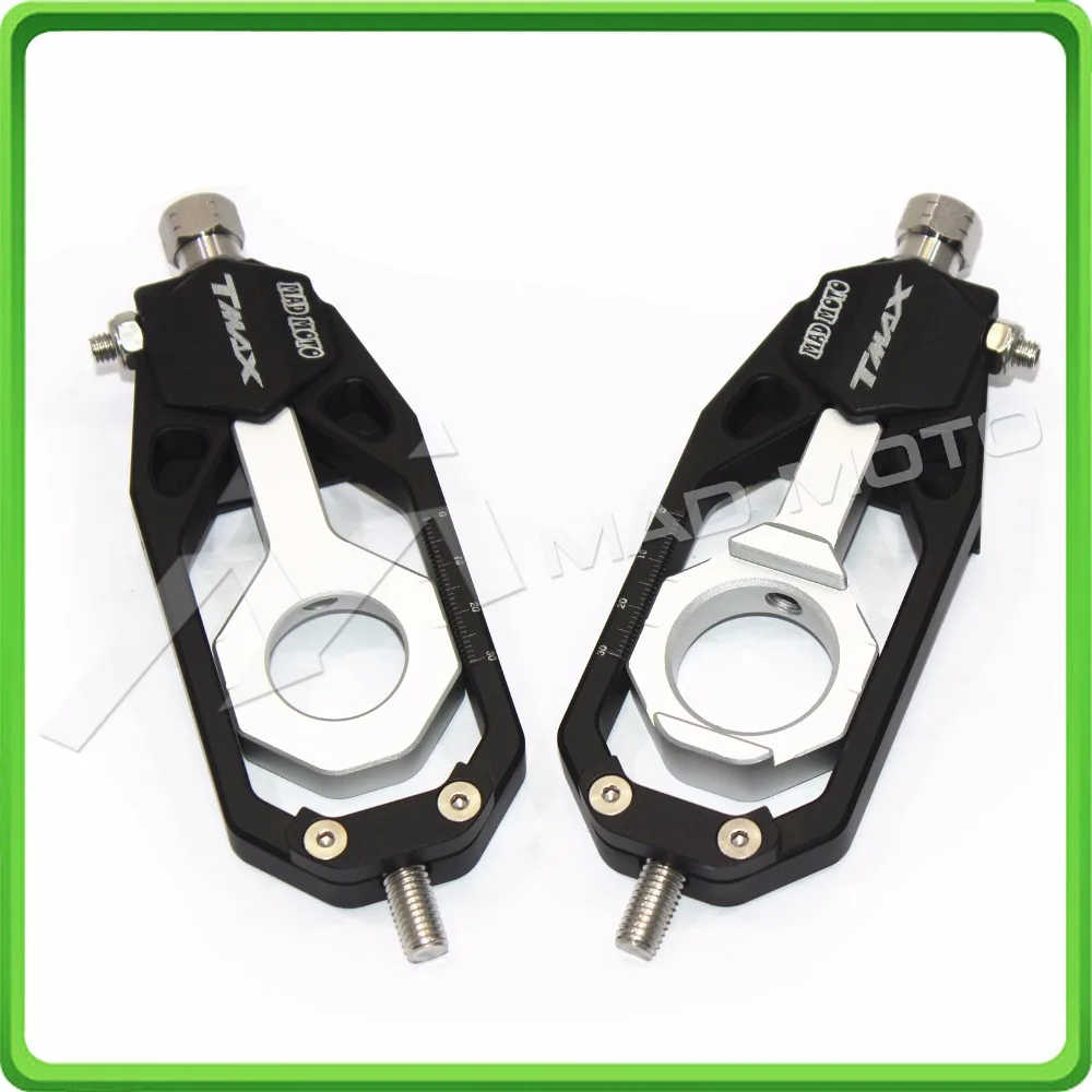 Aluminum motorcycle Chain Tensioner Adjuster fit for YAMAHA T MAX 530 TMAX 530 T-MAX 530 2012 2013 2014 2015 2016 Black & Silver