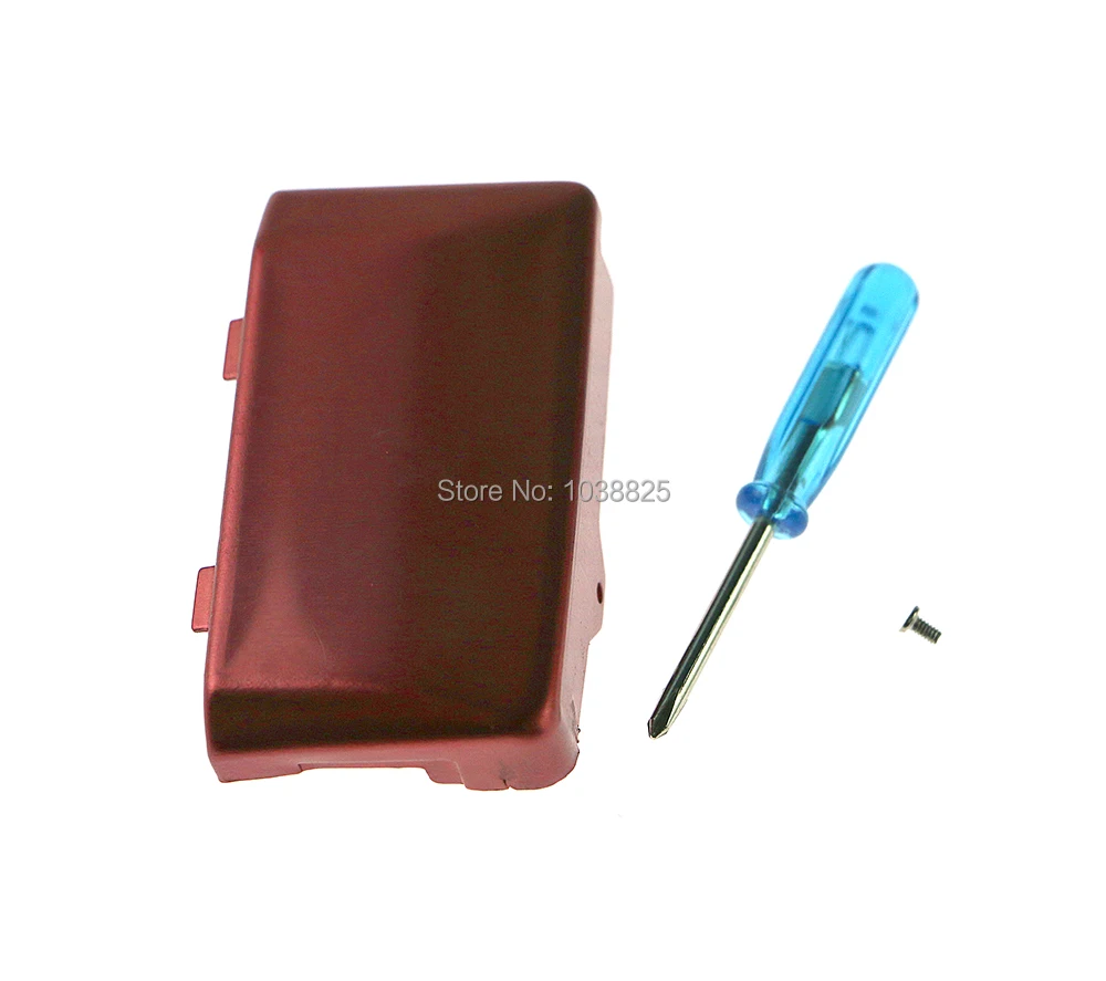 

5sets/lot Silver Black Red For GBM For Gameboy Micro Battery Door Cover with screw screwdriver Battery Case
