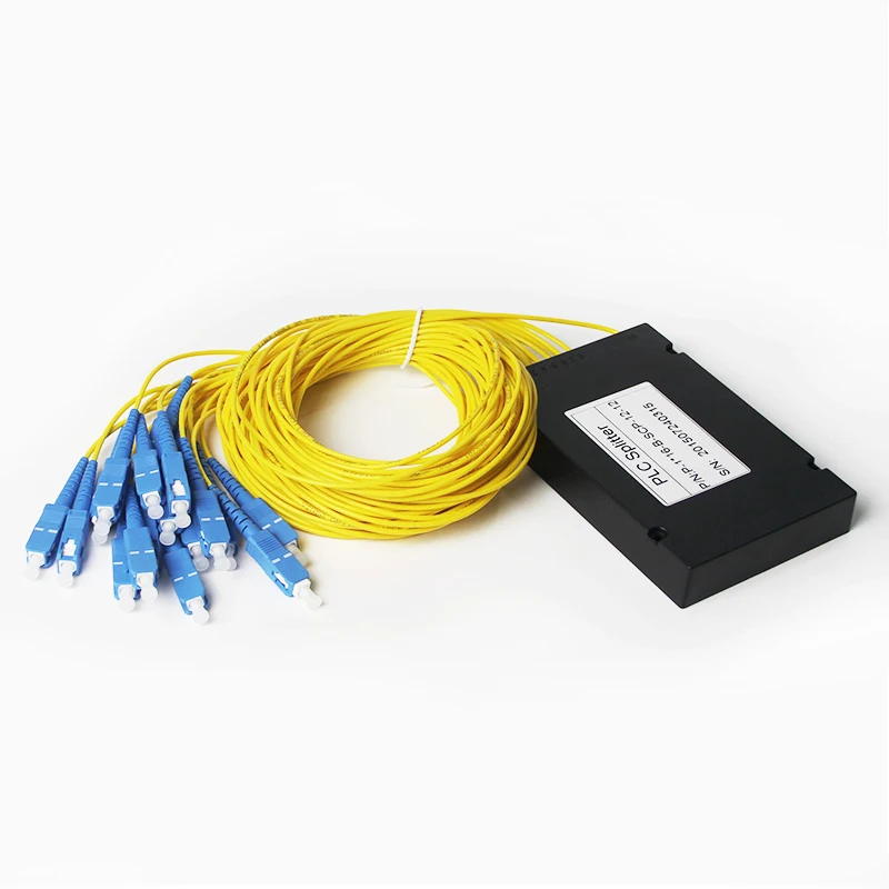 1x16 Fiber Optic PLC Splitter Fiber splitters Fiber pigtails with SC/UPC Connector