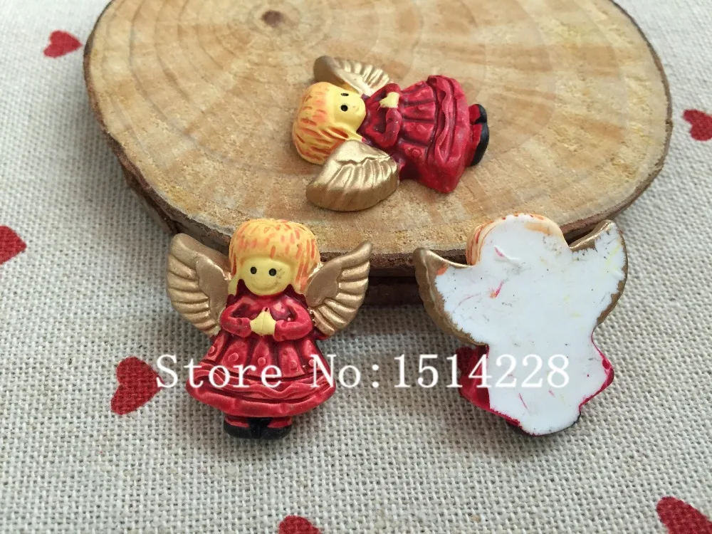 Mina Free shipping! Resin hot and kawaii Christmas angel. Resin Flatback Cabochon for christmas decoration &gift, DIY.25*26mm