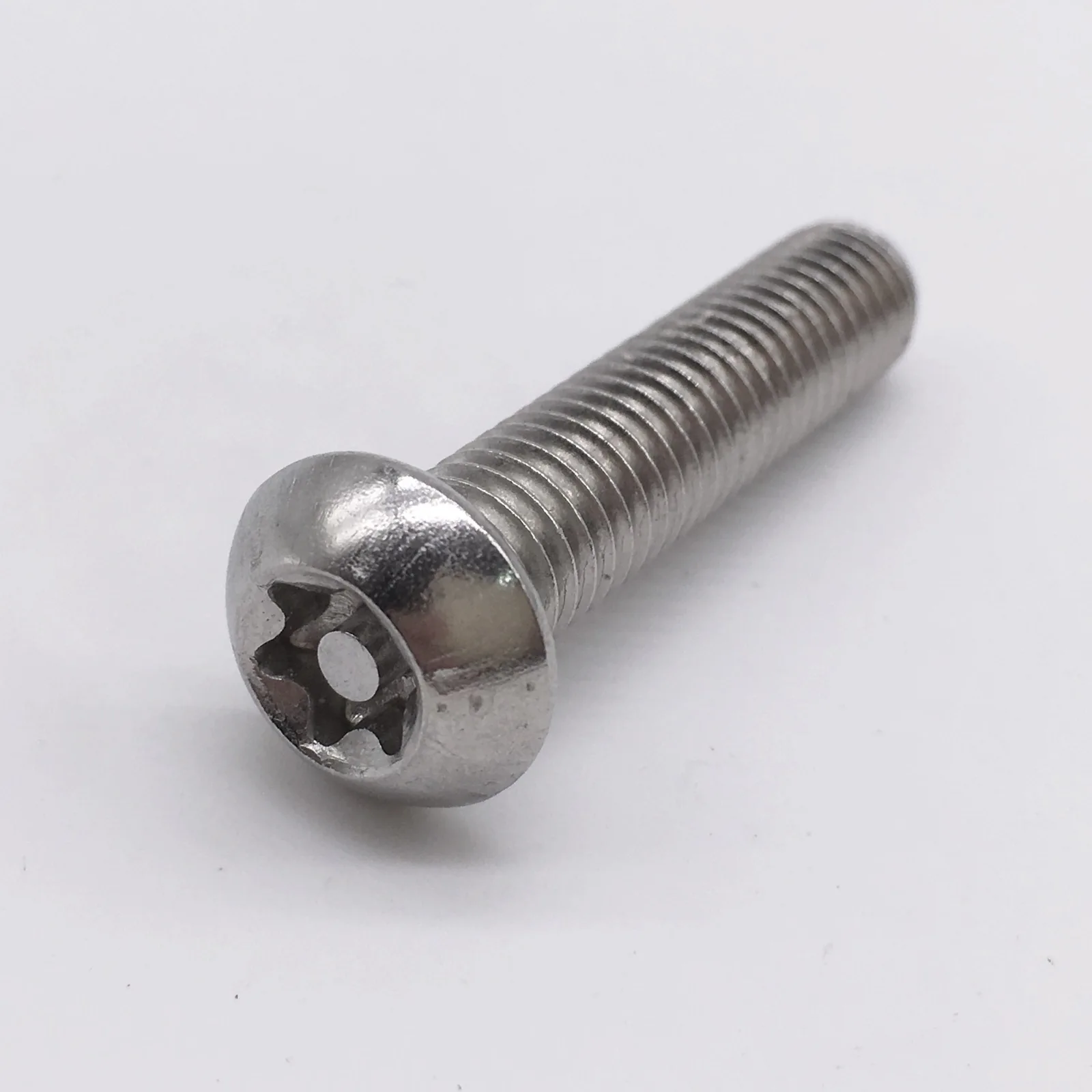 Wkooa M6 Security Screw / Tamper Resistant Pin in Torx Drive Button Head Socket Cap Torx Screws Stainless Steel T30