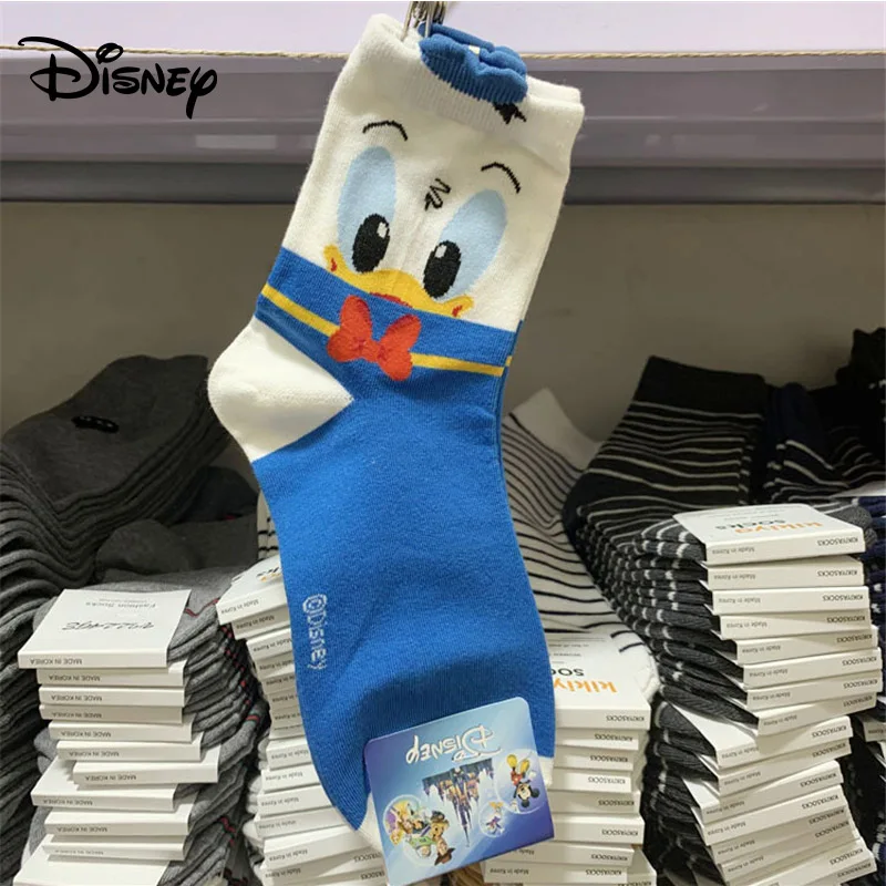 ladies socks Donald Duck Mickey tube socks cartoon cute cotton Disney socks