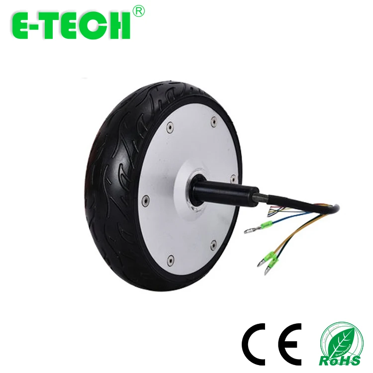 6.5 inch 48V 400W gearless DC electric hub motor with encoder