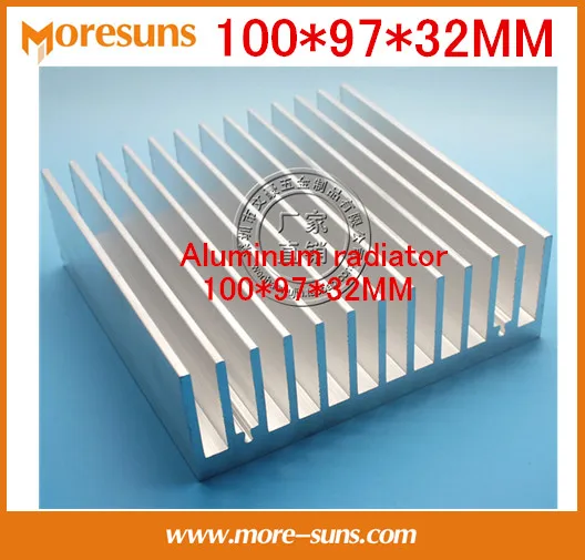 Super heat conduction 100*97*32MM Aluminum Heat Sink Radiator Heatsink for IC LED Electronic Chipset heat dissipation