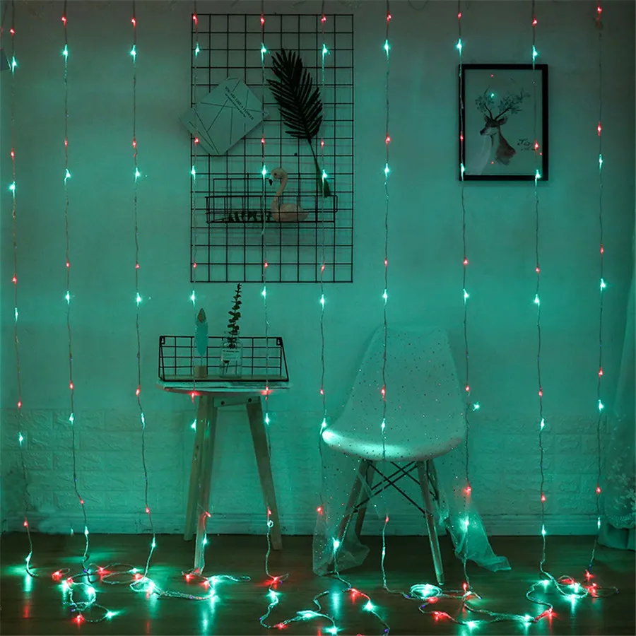 6*3M 3*6M LED Waterfall String Light Outdoor Curtain Icicle Light Meteor Shower Rain Light Christmas Wedding Garland Light