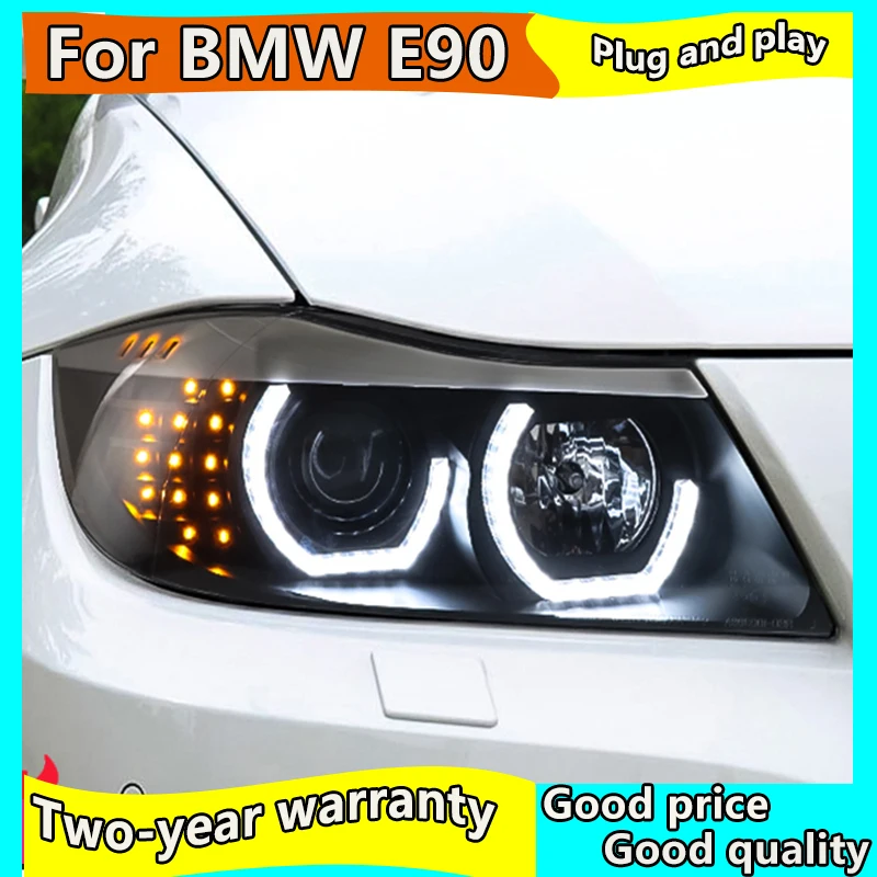 

Автостайлинг для BMW E90 фары 2005-2012 320i 318i 323i 325i фары DRL Hid фары ангельские глазки Биксеноновые аксессуары