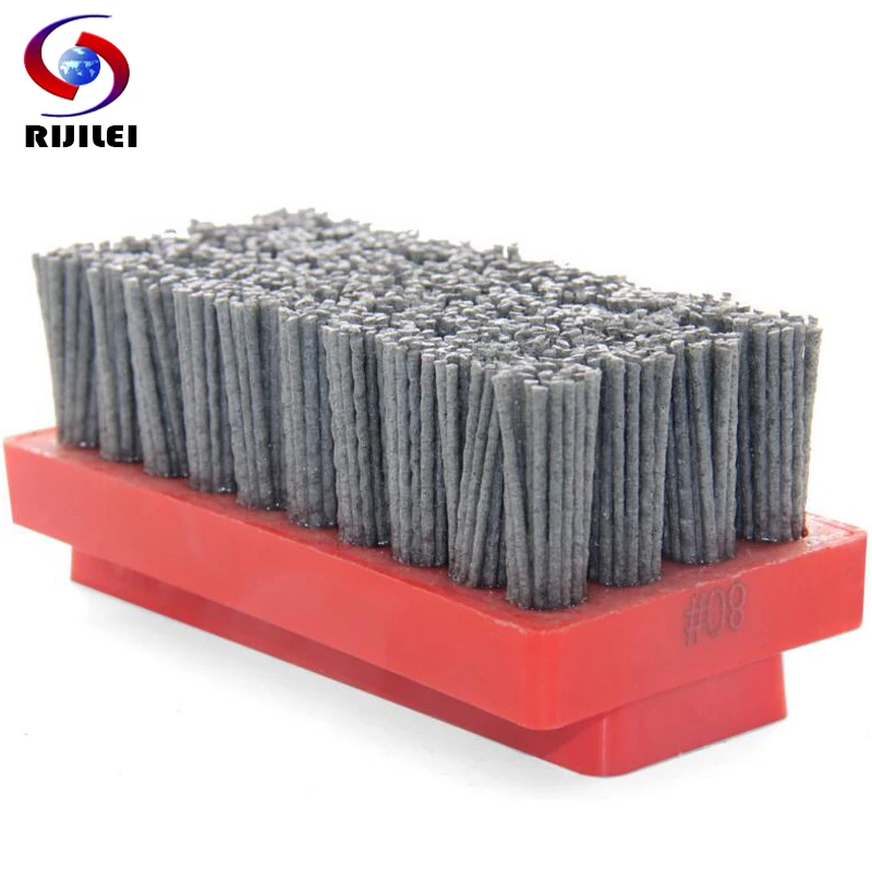 

RIJILEI 10PCS/Set Fickert Abrasive Brush Diamond Antique Abrasive Brush for Stone Finishing Matte Polishing Brush Cleaning YG06