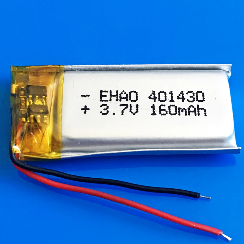 5 szt. 3.7V 160mAh 401430 litowo-polimerowa Lipo akumulator do MP3 GPS zestaw słuchawkowy Bluetooth kamera z długopisem wideo 4x14x30mm