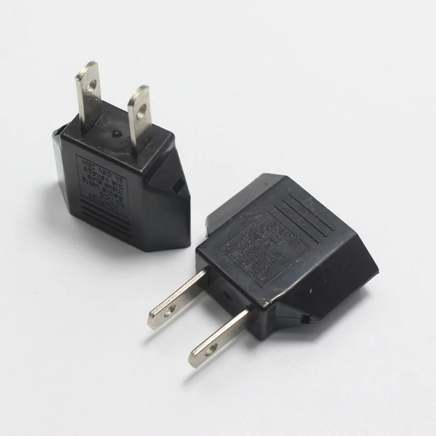 2pcs Universal Travel Plug Conversion 250V 2 holes 5A EU to AU Flat Pin with Hole Plugs Socket Adapter