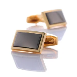 Fashion Blank Black Shirt Cufflinks For Mens Metal Copper Cuff Buttons Wholesale Business Gifts Wedding Groom Favors Jewelry