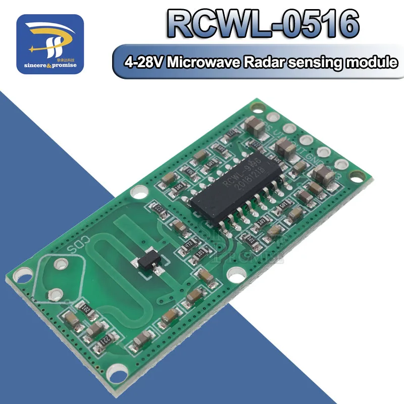 RCWL-0516 RCWL 0516 Microwave Radar Sensor Human Sensor Body Sensor Module Induction Switch Module Output 3.3V For Arduino Diy