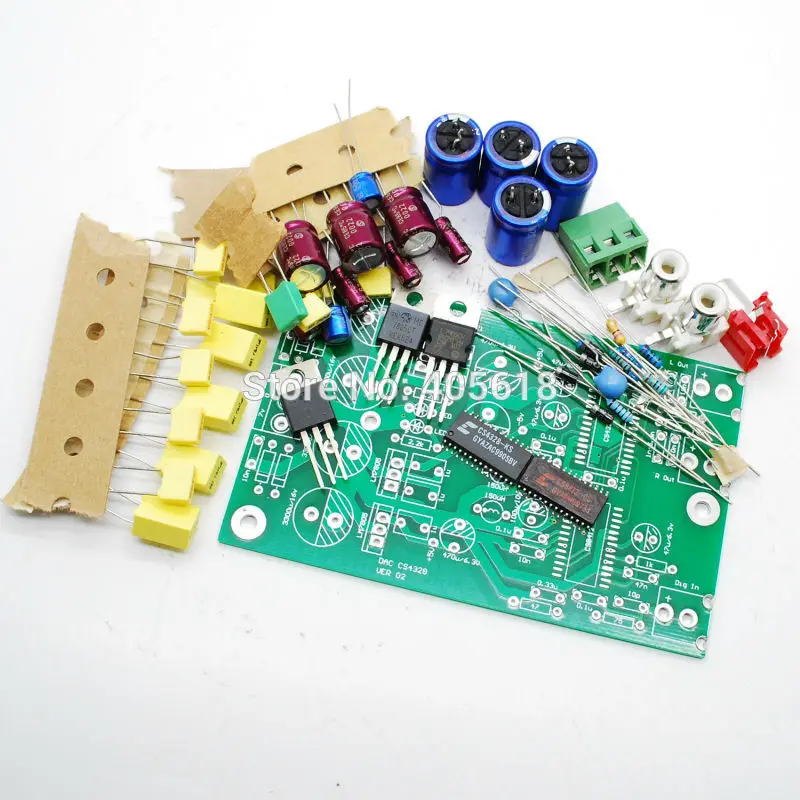 DAC Coaxial input CS8412+CS4328 kit version 2.0 for DIY