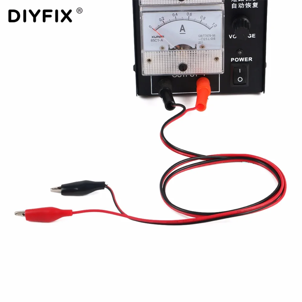 

DIYFIX Banana Plug to Electrical Clamp Alligator Clip Test Leads Probe DC Power Supply Output Cable