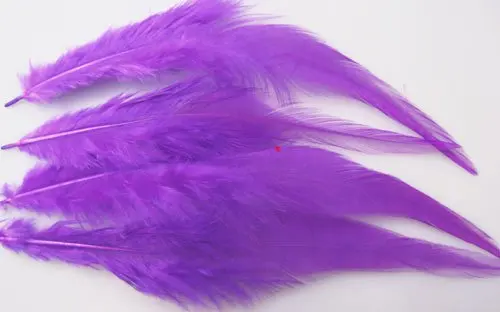 Natural Feather Mixed Color 4-6\'\' 200pcs/lot Schlappen Rooster Hackle Feathers  Loose Real Chicken Feathers,11colours for choice