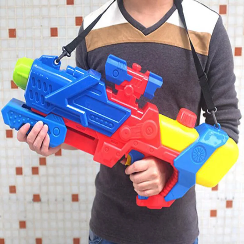 Brinquedo de pistola de água das crianças jogar água à deriva arma de água brinquedos de praia puxar tipo adulto grande gama de brinquedos de piscina de verão distante