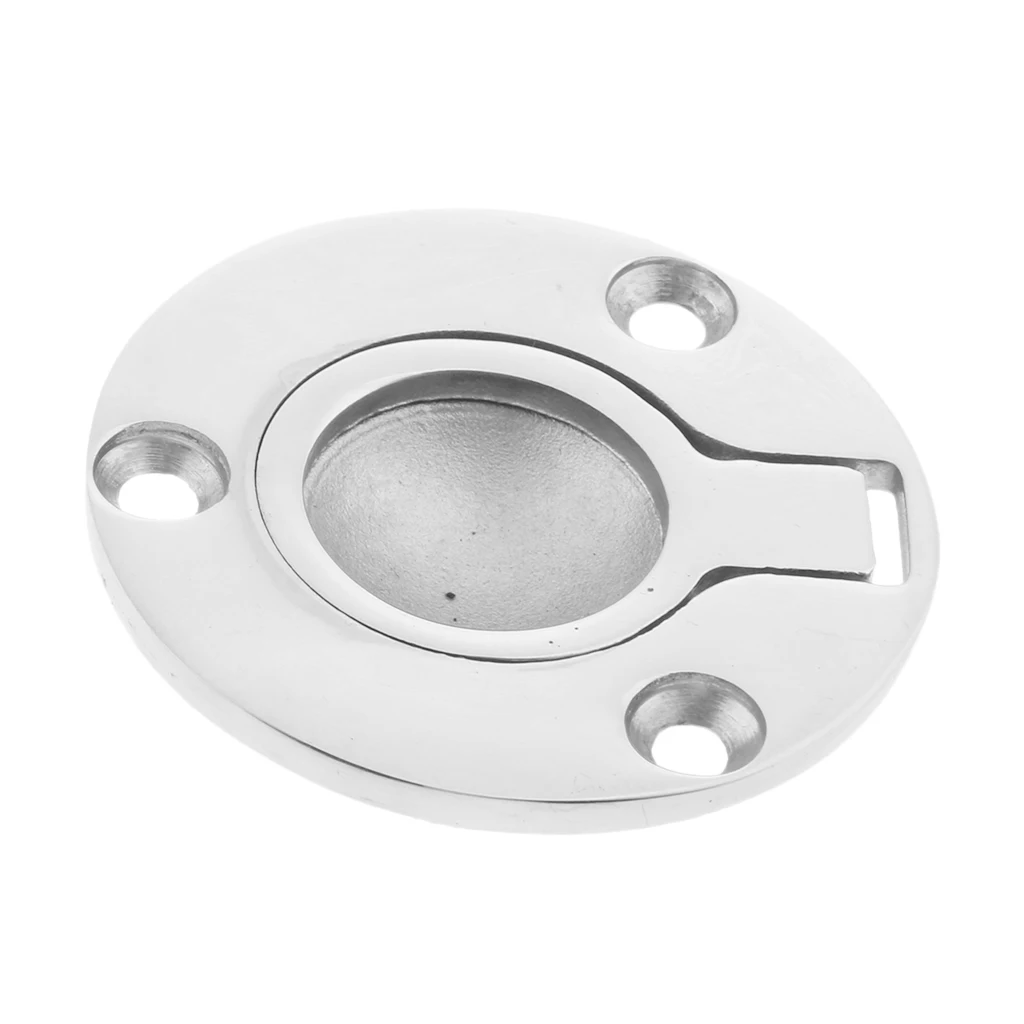 Boat 316 Stainless Steel Flush Lift Ring / Hatch Pull Handle 50mm 2\