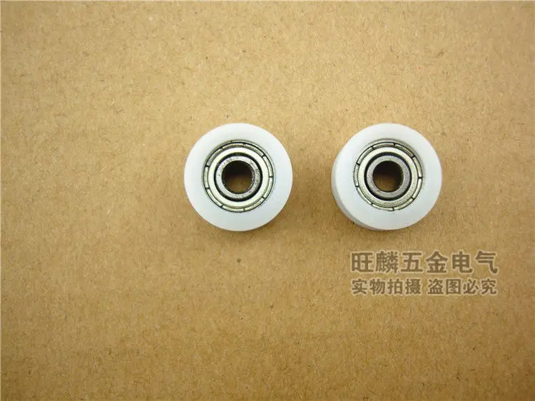 

high quality polyformaldehyde POM coated ball bearings 604zz embedded bearing +U groove Total Diamater: 4*15*6mm