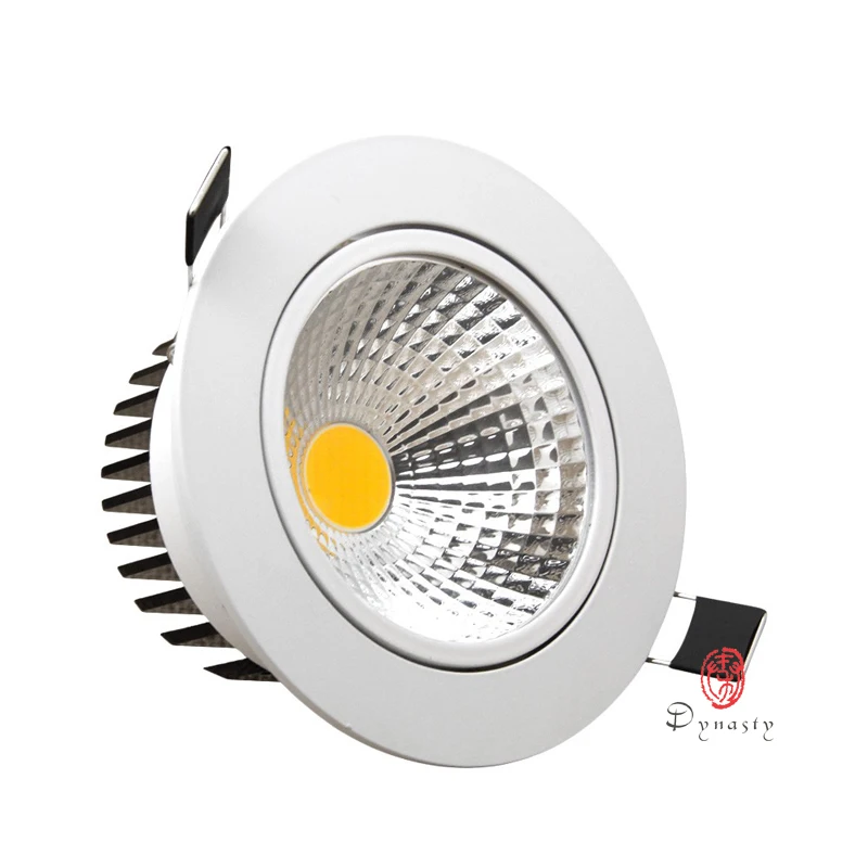 Focos LED regulables modernos COB, luces descendentes de aluminio de alto Lumen, luces de techo ocultas, Iluminación comercial de Hotel empotrada