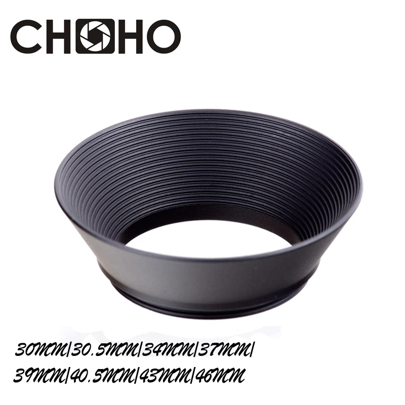 Camera Lens Hood Metal Wide Angle 30mm 30.5mm 34mm 37mm 39mm 40.5mm 43mm 46mm horn Type For 10mm 20mm wide-angle Lens L