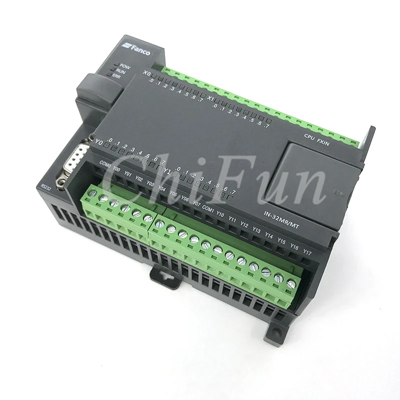 PLC Industrial control board DC24V FX1N 32MR DC24V 6W 16 input 16 output Baud rate 9600 Support HMI