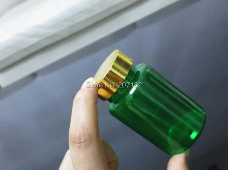 (100PCS/Lot) 120ml/120CC Translucent Green  PET Plastic Bottle, Pill Bottle, Capsule Empty Bottle, Powder Bottle