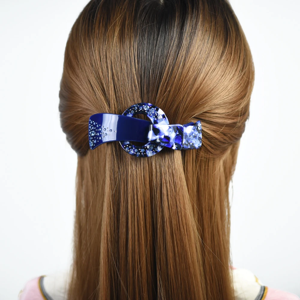 Women hairwear girls headwear large size rhinestone hair clip cute hair barrette vintage fashion hair accessories for women