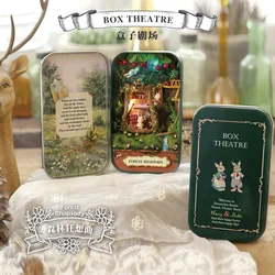 mylb forest 3D Wooden DIY Handmade Box Theatre Dollhouse Miniature Box Cute  Assemble Kits Mini Doll House Gift Toys