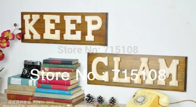 Zakka Wooden Letters Wall Sticker Decorative Alphabet A-Z Wedding Gift  Wall Coffee Store Decor Letter Size15cm High