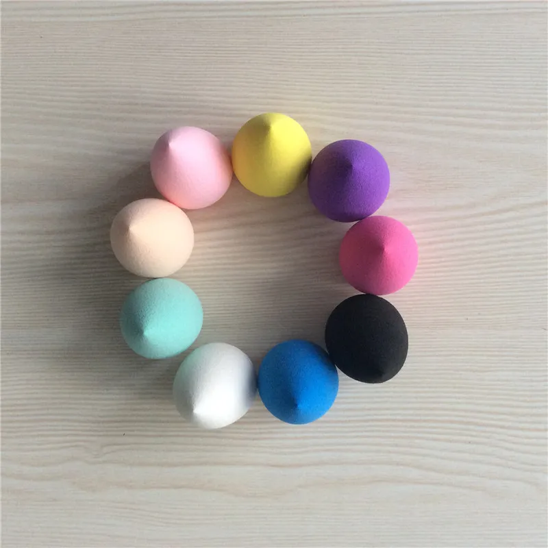 1pcs Smooth Cosmetic Puff Dry Wet Use Makeup Foundation Sponge Beauty Face Care Tools Accessories Water-drop Shape 9 Colors