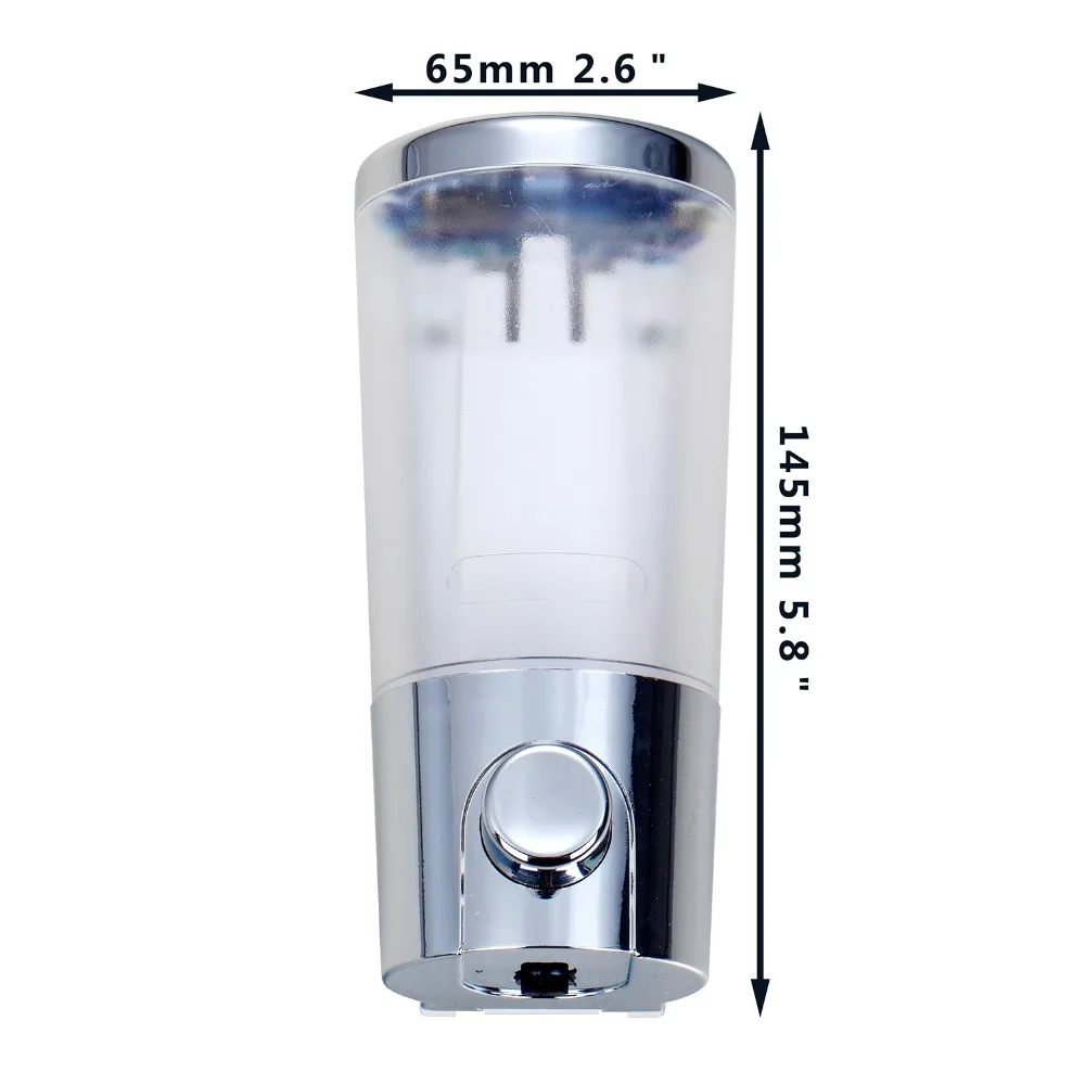 JIENI ABS Wall Mount Kitchen Sink Soap Dispenser Plastic Countertop Bounce Liquid Under Sink Soap Dispenser