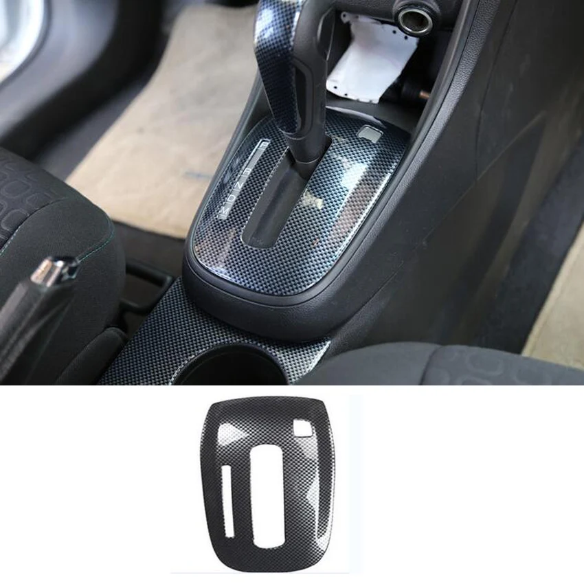 Carbon Fiber Style 17pcs/set Car Interior Mouldings Trim For Chevrolet Trax 2014 2015 2016 2017 Car Armrest Gear Shift Stickers