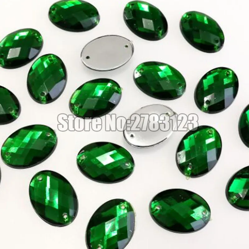 oval shape High quality Acryl sew on rhinestones with two holes,diy/clothing accessories SWYT124