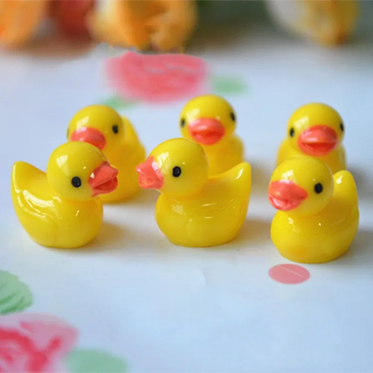 10PCS Mini Slime Charms Filler Beads Resin Animals Cartoon Cute Duck Rabbit Cow Slime Accessories Making Supplies